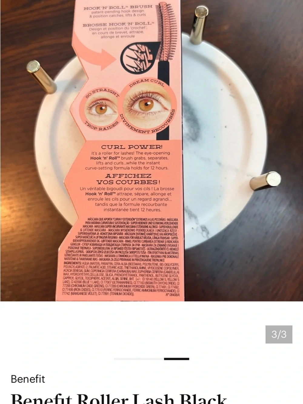 Benefit Roller Lash Mascara — Black NEW in BOX Fresh